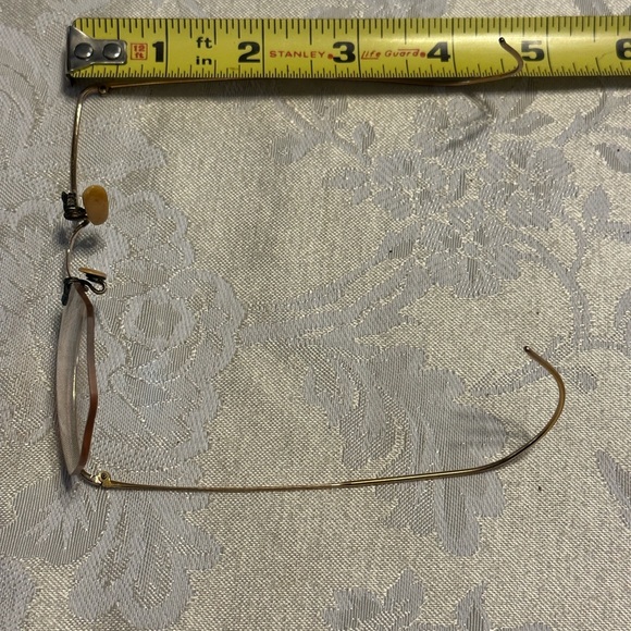 WWII GOLD filled Wite Rim Glasses & case - Picture 10 of 16